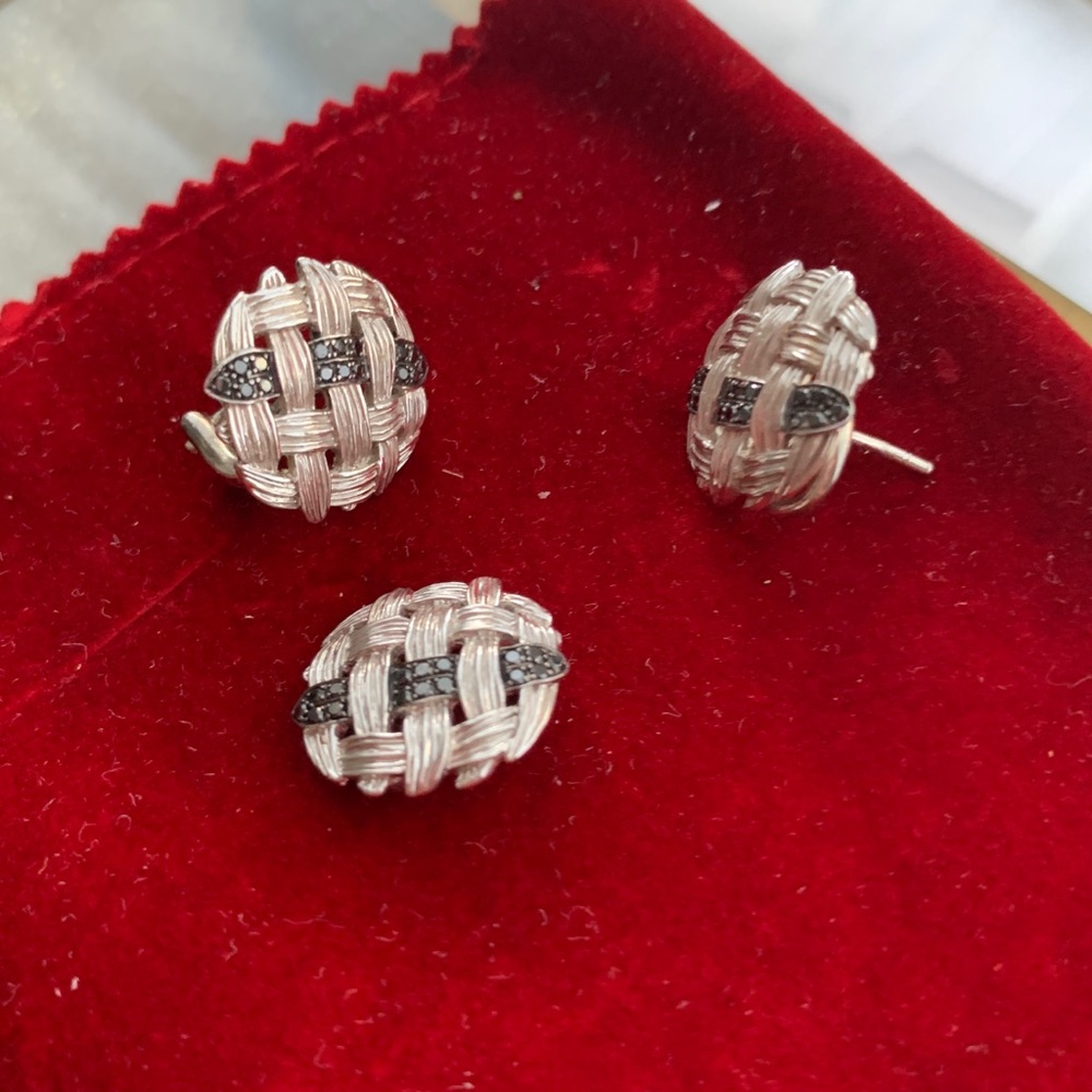 New black diamond and silver set